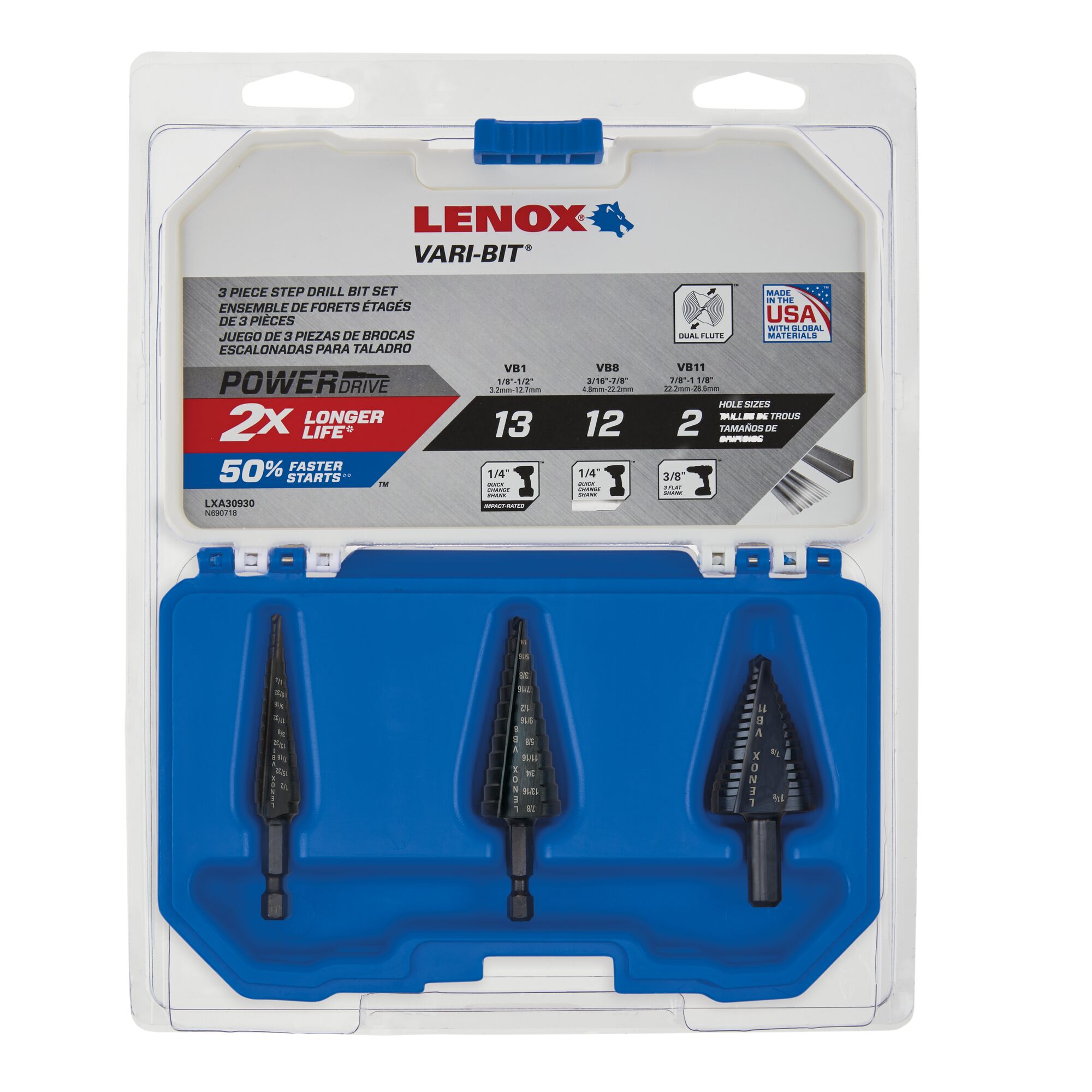 Step Drill Bit Kits