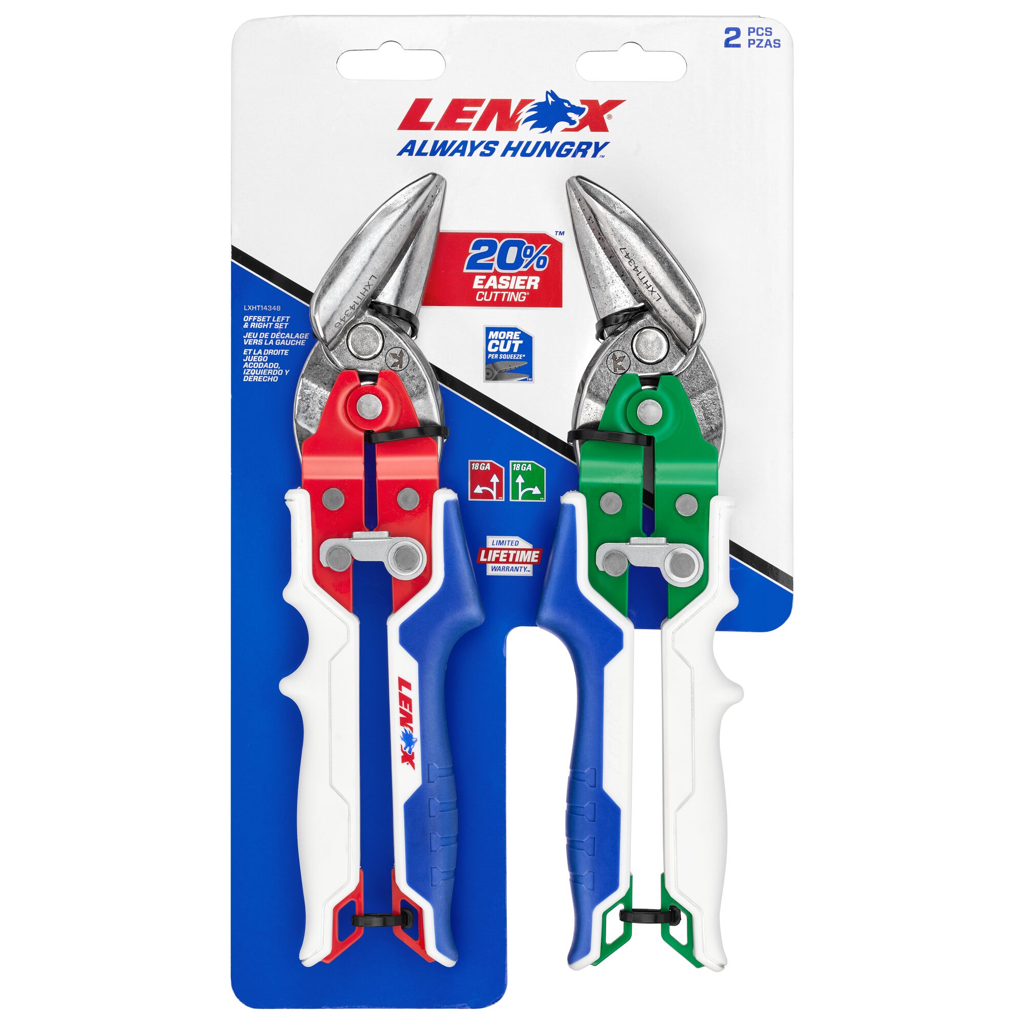 Offset Left and Right Aviation Snips Set