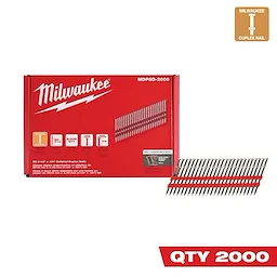 Milwaukee® 8D 2-1/4” x .131” Collated Duplex Nails