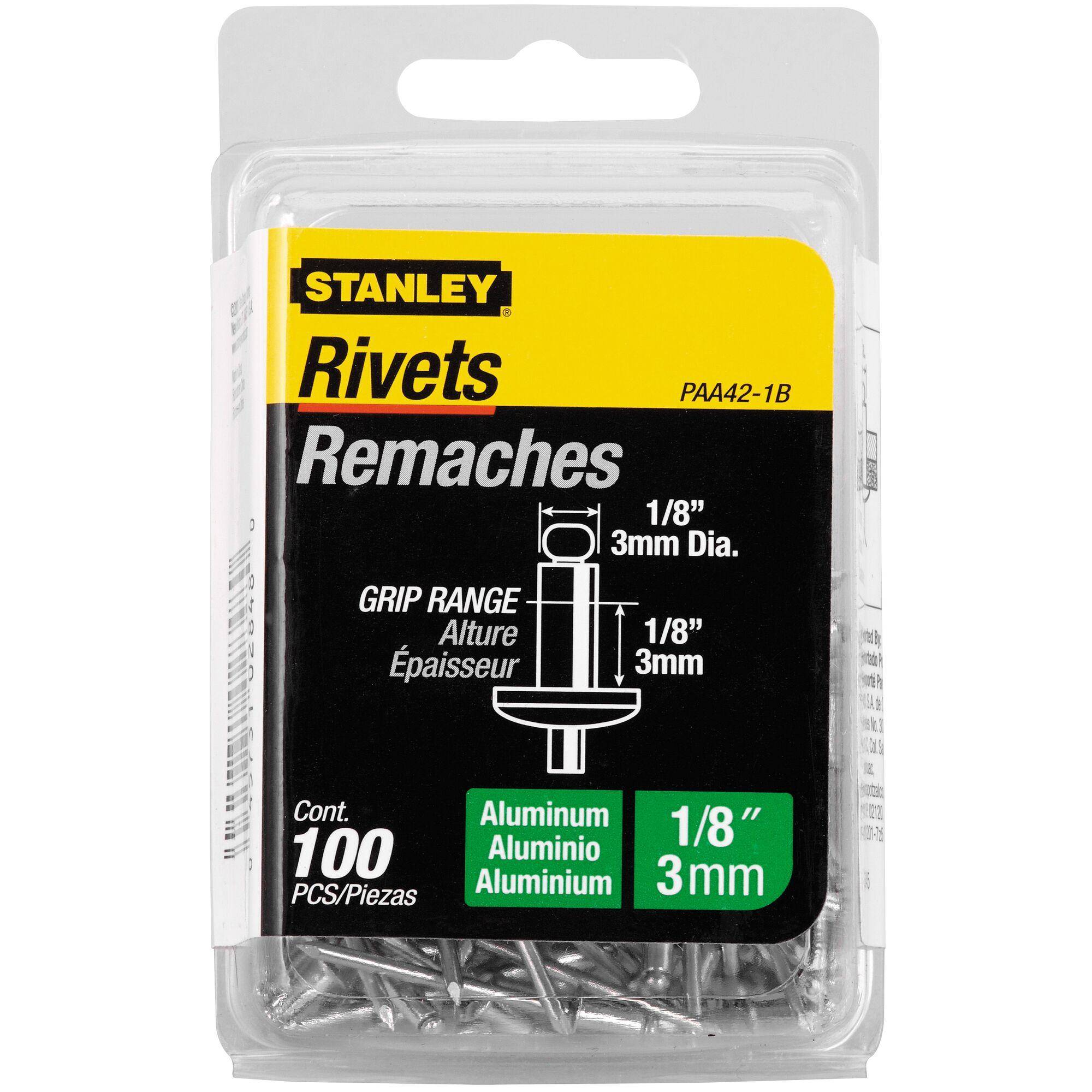 1/8 in x 1/8 in Aluminum Rivets (100 Pk)