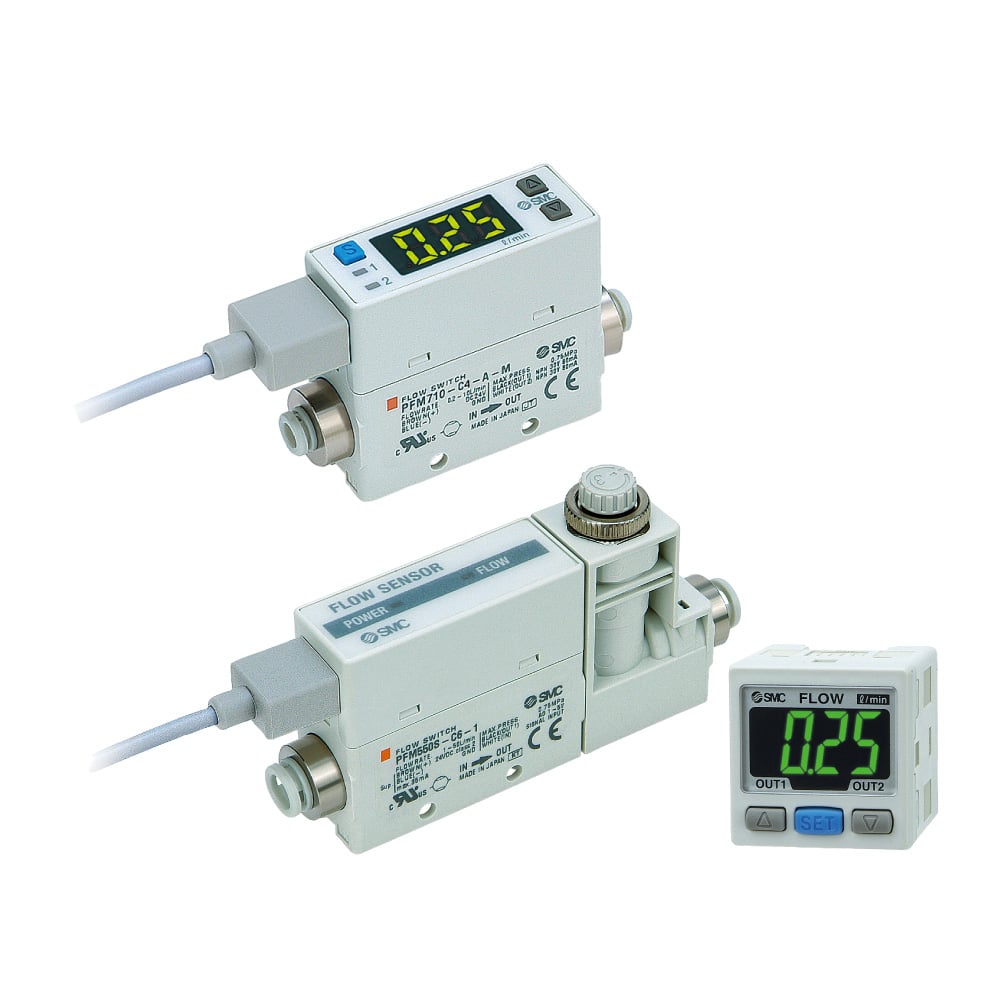 2-Color Display Digital Flow Switch PFM
