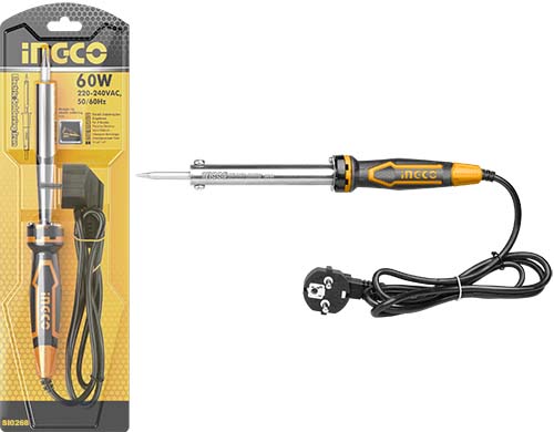 SI0268Electric soldering ironVoltage:220-240V~50/60HzInput power:60WPreheat.time:3~5minuters