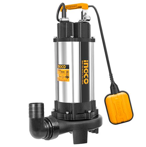 SPDB15008Sewage submersible pumpVoltage:220-240V~50HzRated power:1500W(2.0HP)Max.head:14.5m Max. flow:350L/min