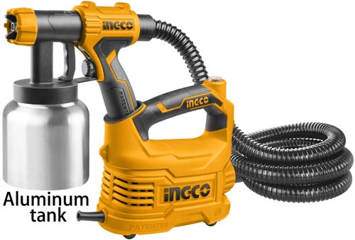 SPG5008-2HVLP spray gunVoltage:220-240V~50/60HzMax. flow:850ml/minMax. viscosity:120DIN-s