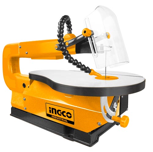SS852Scroll sawVoltage:220-240V~50HzInput power:85WMax cutting depth:50mm Max cutting width:410mm