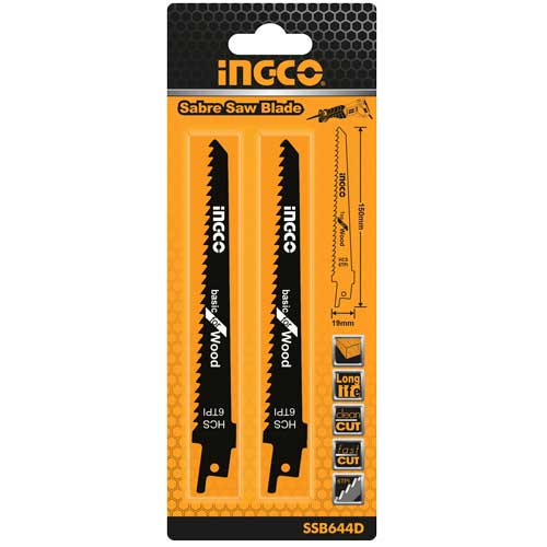 SSB644DReciprocating saw blades for woodSpeed for wood6TPIMaterial: HCS