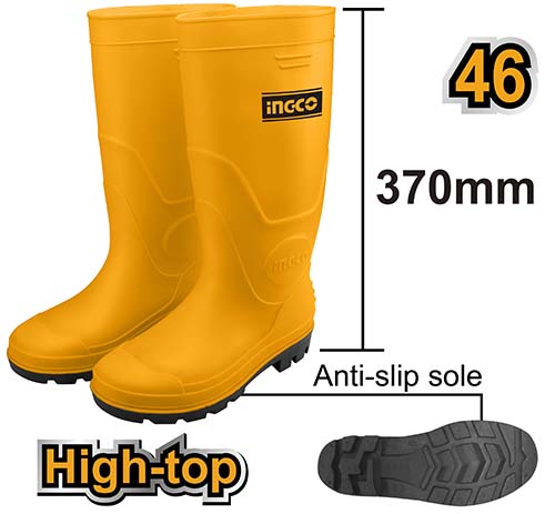 SSH092L.46Rain bootsSize:46Material:100% Virgin PVCHeight:37cm