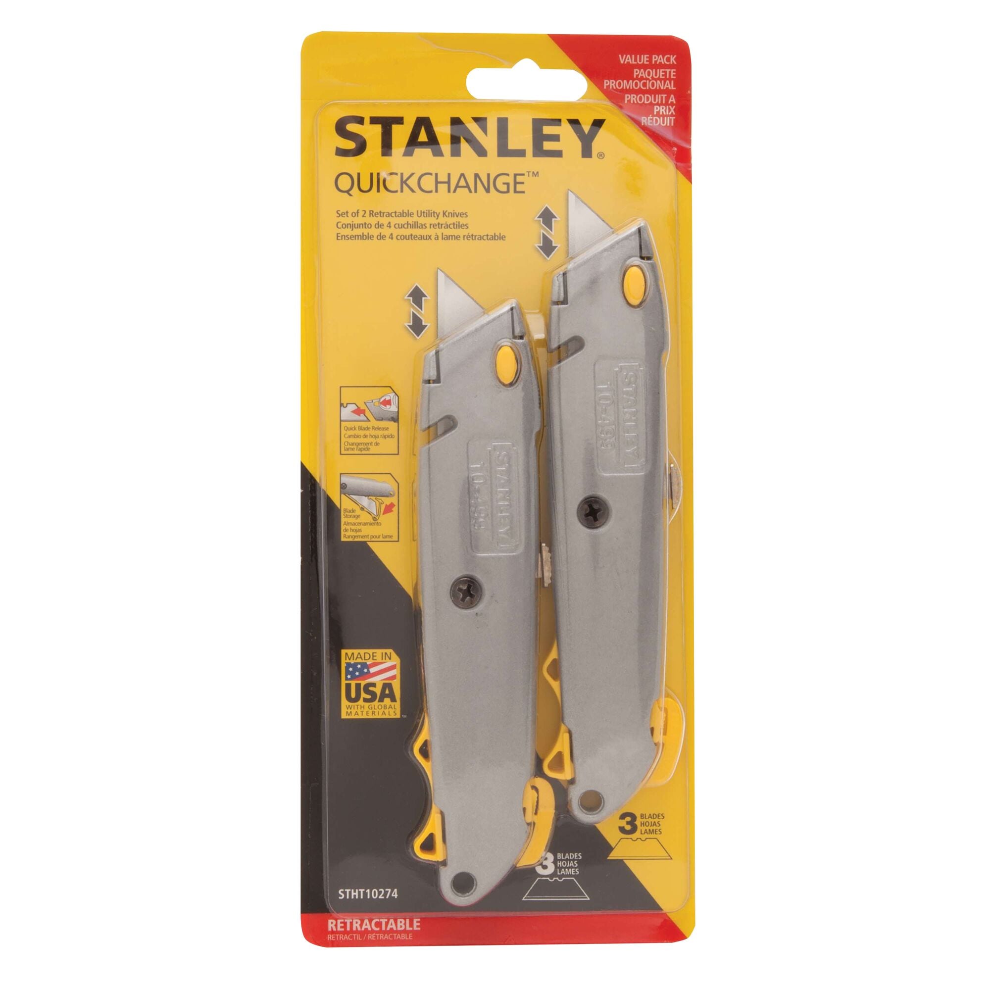 Quick Change Retractable Knife (2 Pk)