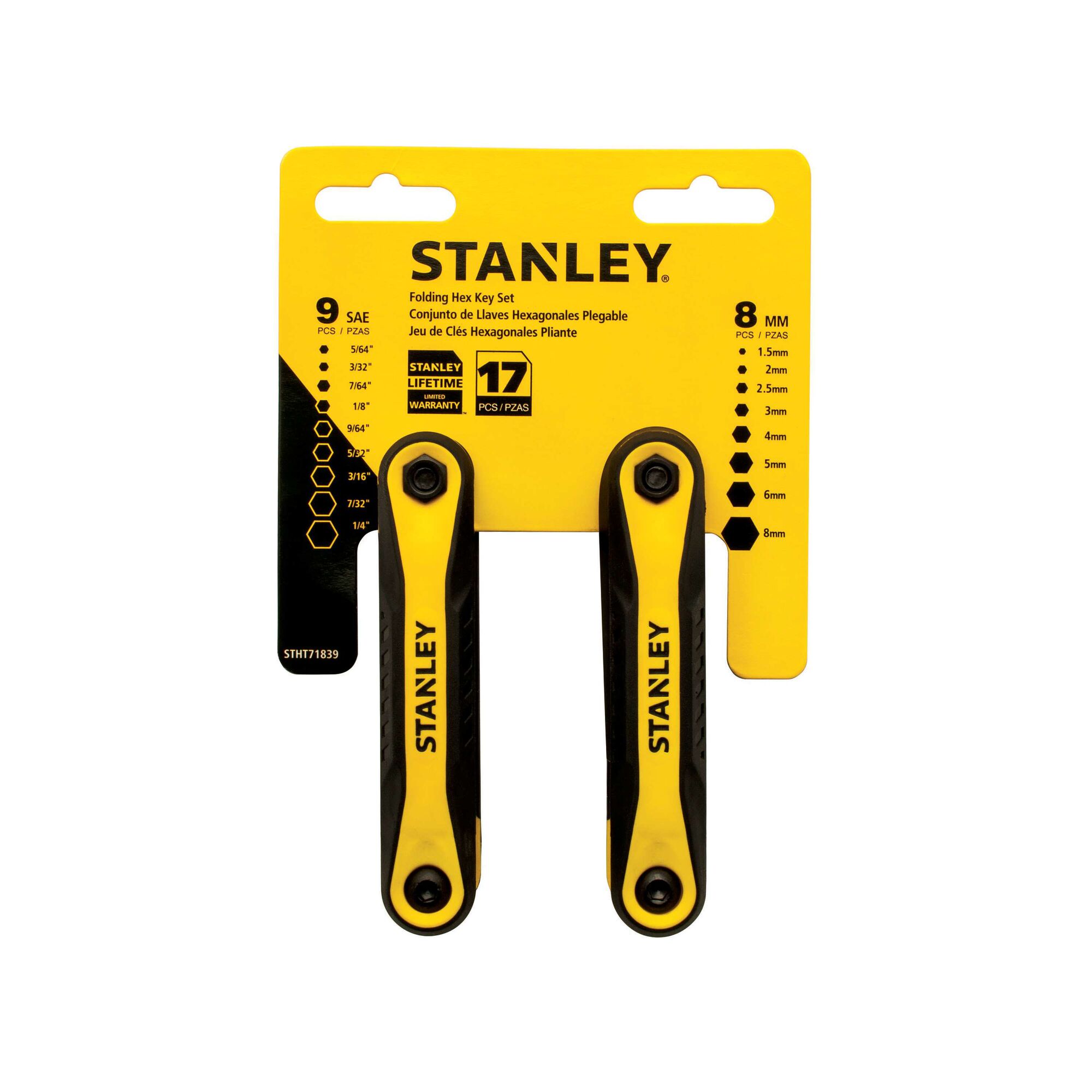 Folding Metric and SAE Hex Keys (2 Pk)