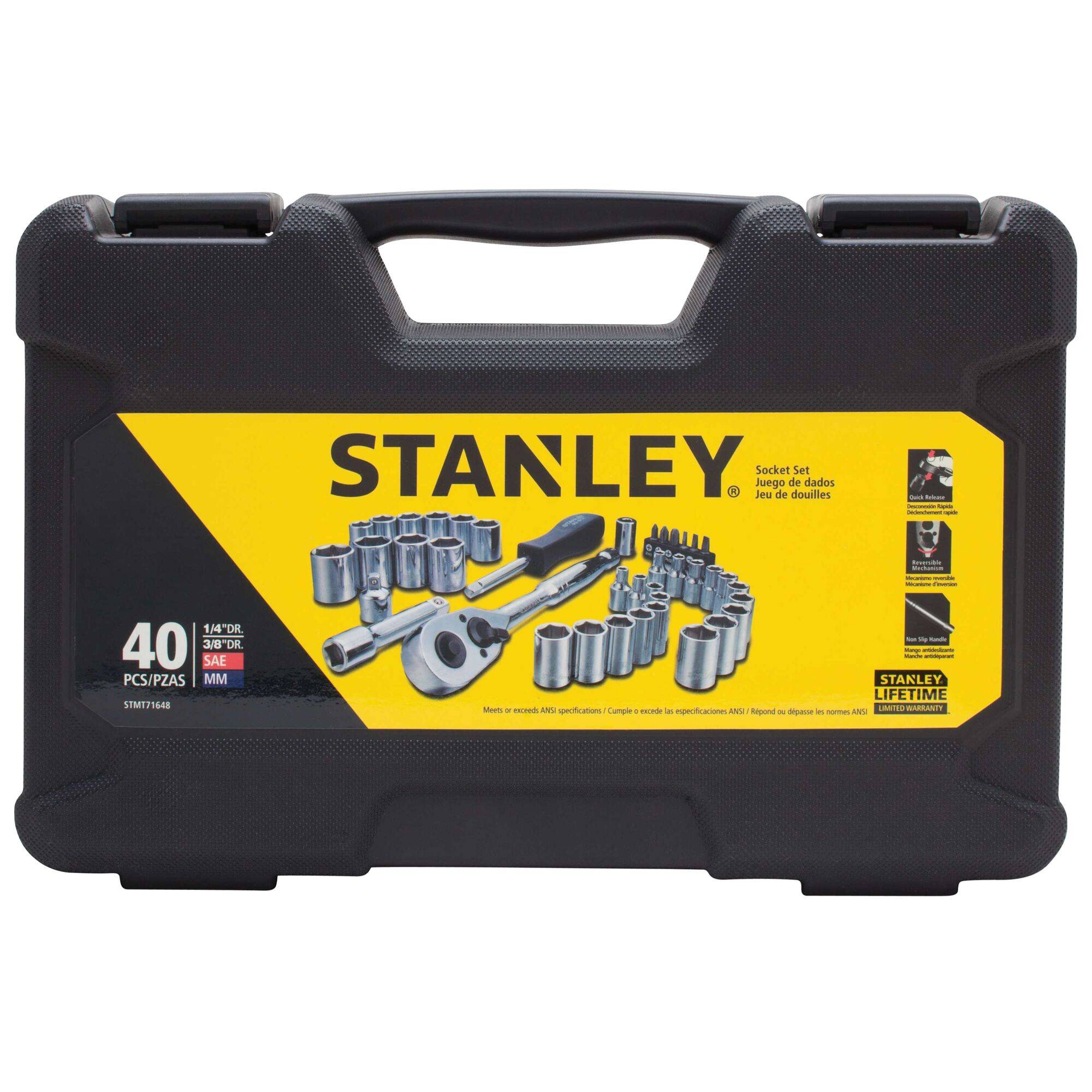 40 pc 1/4 in & 3/8 in Drive Mechanic's Tool Set
