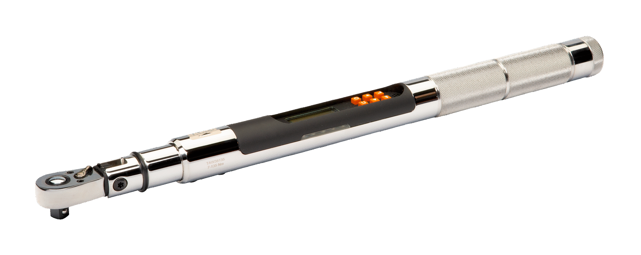 Electronic Torque and Angle Wrench with Fixed Ratchet Head
