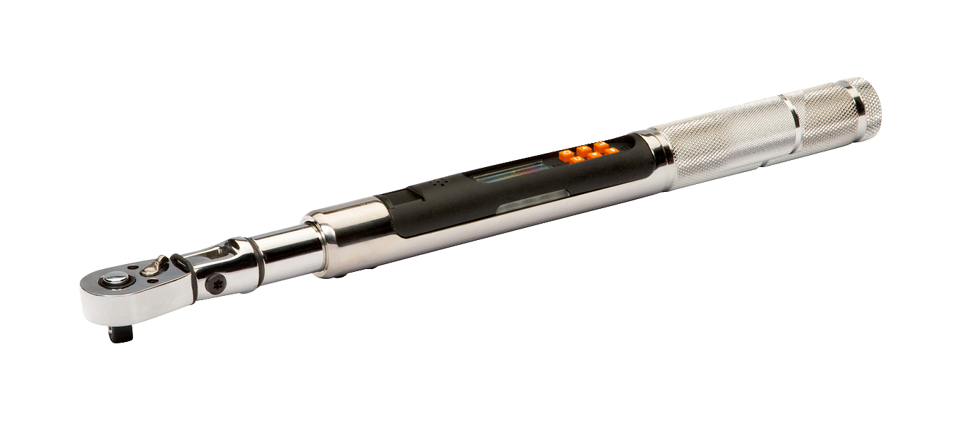 Electronic Torque and Angle Slim Wrench with Memory/USB and Fixed Ratchet Head
