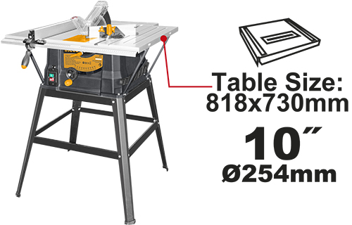 TS15007Table sawVoltage:220-240V~50/60HzInput power: 1500WBlade size:254mm(10")*16mm