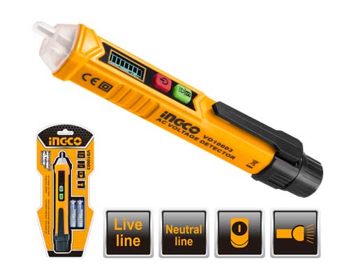 VD10003AC voltage detectorAC Voltage: 12V~1000V(High sensitivity)48~1000V(Low sensitivity)Alarm mode: Sound and light alarmFlash light : White LED