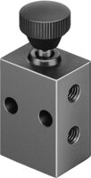 Valve with M5 connection, manually actuated F, H, TH