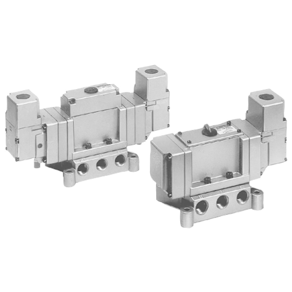 Large Size 5-Port Solenoid Valve VP4□50/4□70