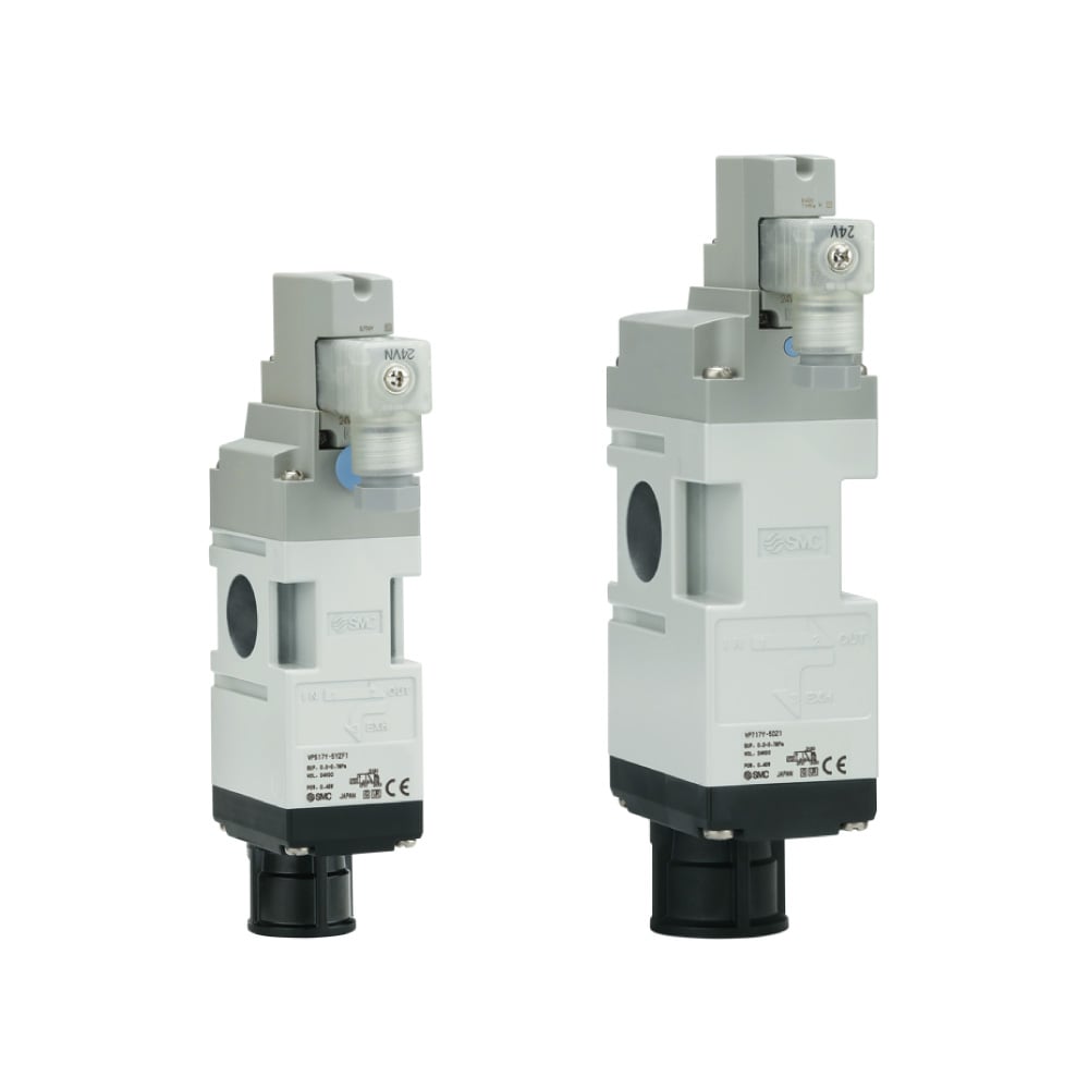 Modular Connection Type Residual Pressure Relief 3 Port Solenoid Valve VP500/700