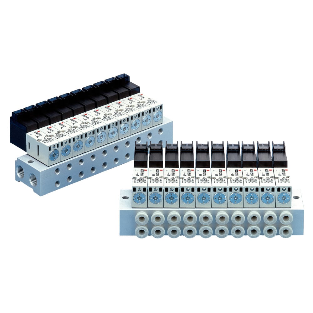 4-Port Solenoid Valve/Direct Operated Poppet Type VQD1000