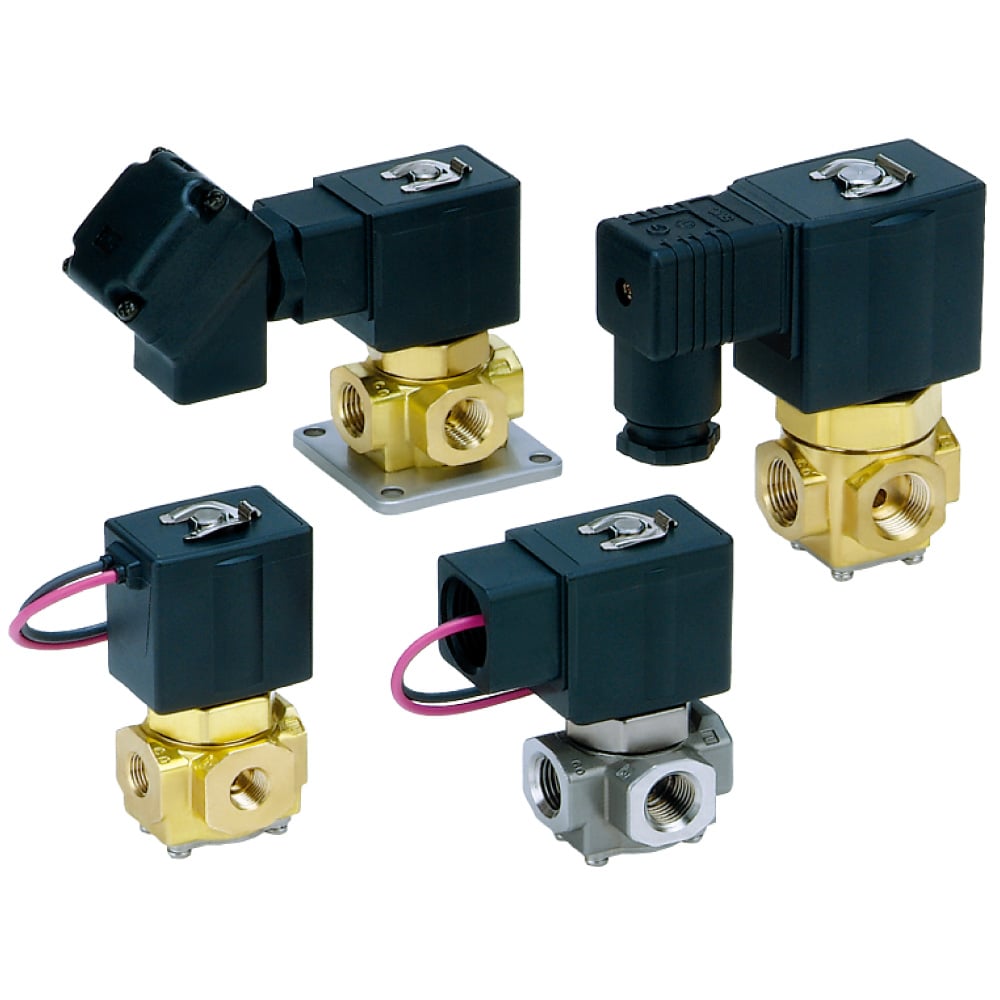 Direct Operated 3 Port Solenoid Valve (3 Way Valve) VX3
