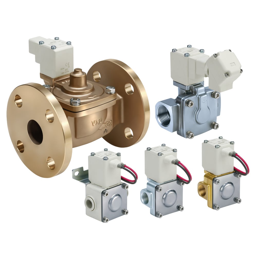 Pilot Operated 2 Port Solenoid Valve (2 Way Valve) VXD