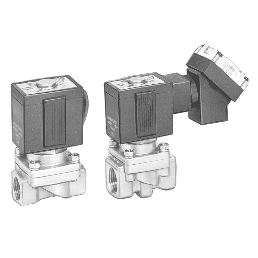 Diaphragm Type Pilot Operated 2 Port Solenoid Valve (2 Way Valve) for High Pressure VXH