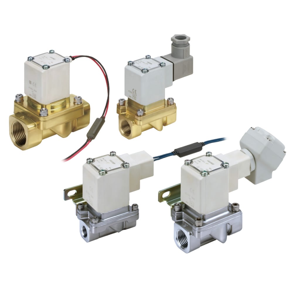 Zero Differential Pressure Type/Pilot Operated 2 Port Solenoid Valve (2 Way Valve) VXS