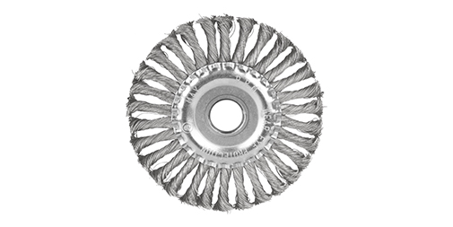 WB51501Wire wheelsDia: 150mm, 6"Hole dia: 25.4mmWire dia: 0.5mm